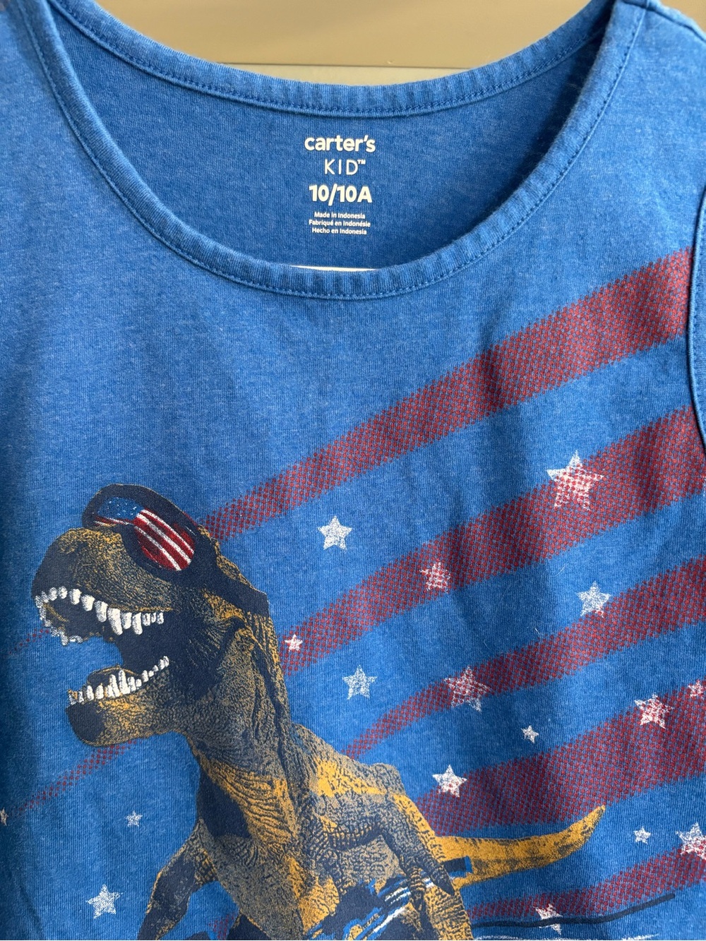 Carter's Boys Dino Graphic Tank & Tee Set - Blue & Gray - Picture 4 of 8